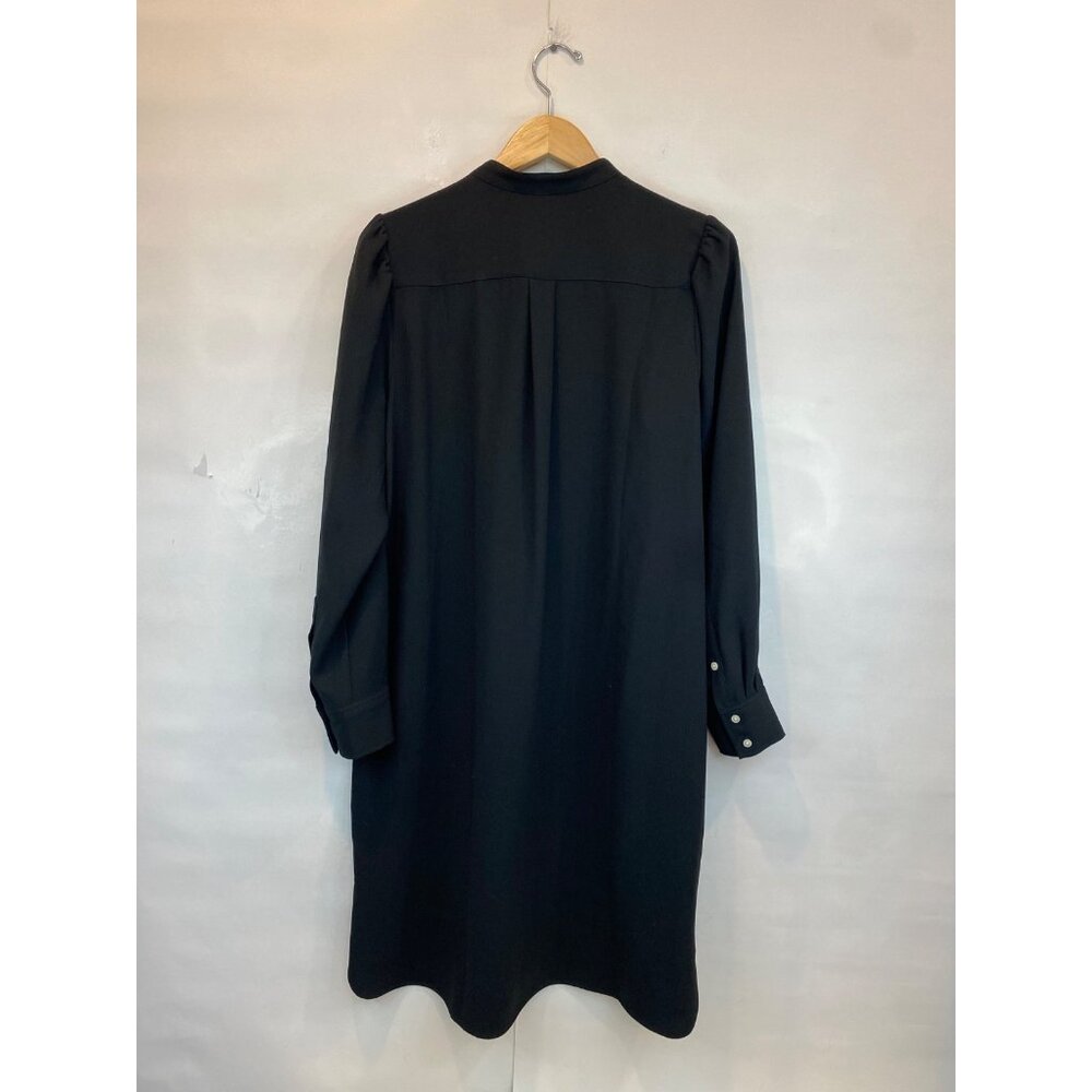 J. Crew Button Front Dress in 365 Crepe Size 16 Long Sleeve Career Workwear New - Picture 4 of 8
